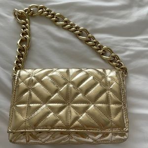 Zara Gold Chain Bag with tag